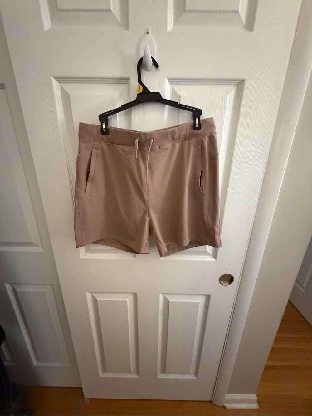 Yogalicious Taupe Athletic Drawstring Shorts